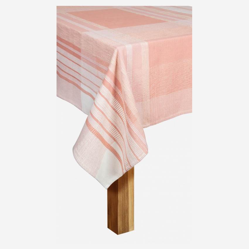 Tischdecke aus Baumwolle - 170 x 250 cm - Rosa