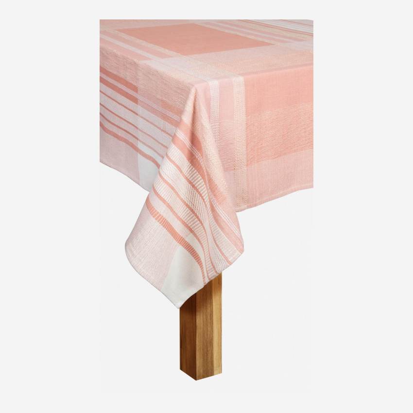 Tafellaken van katoen - 170 x 250 cm - Roze