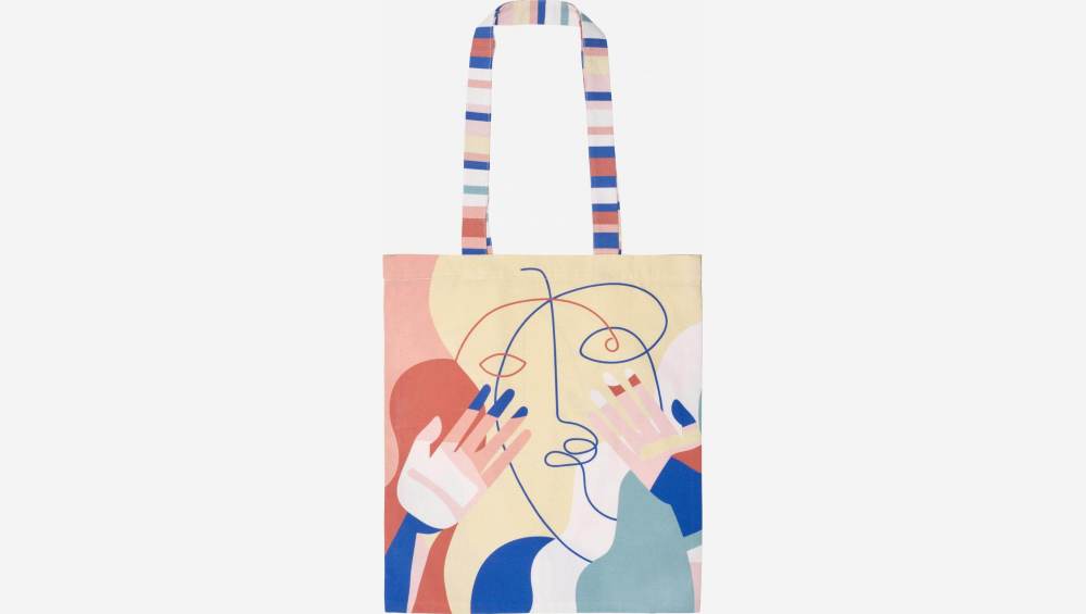 Shoppingtasche aus Baumwolle - 35 x 40 cm - Motiv by Floriane Jacques
