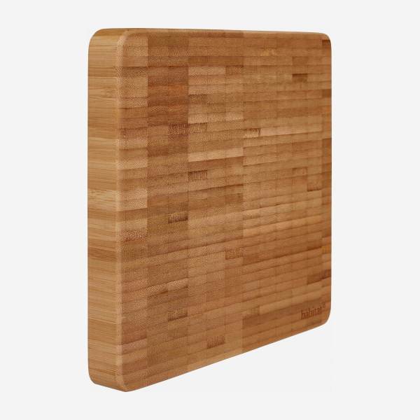 Tábua de cozinha de bambu - 25 x 25 cm