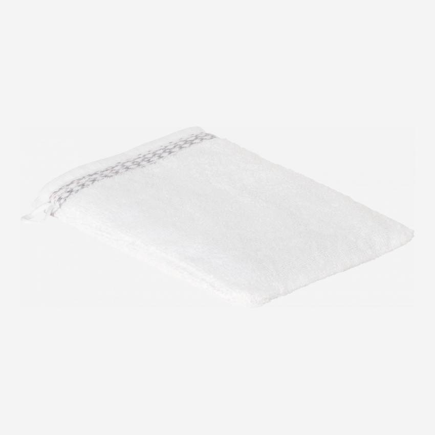 Guanto da bagno in cotone - Bianco