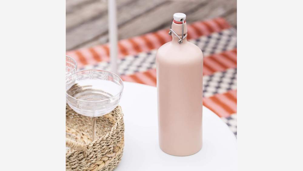 Fles van aardewerk - 1,2L - Roze