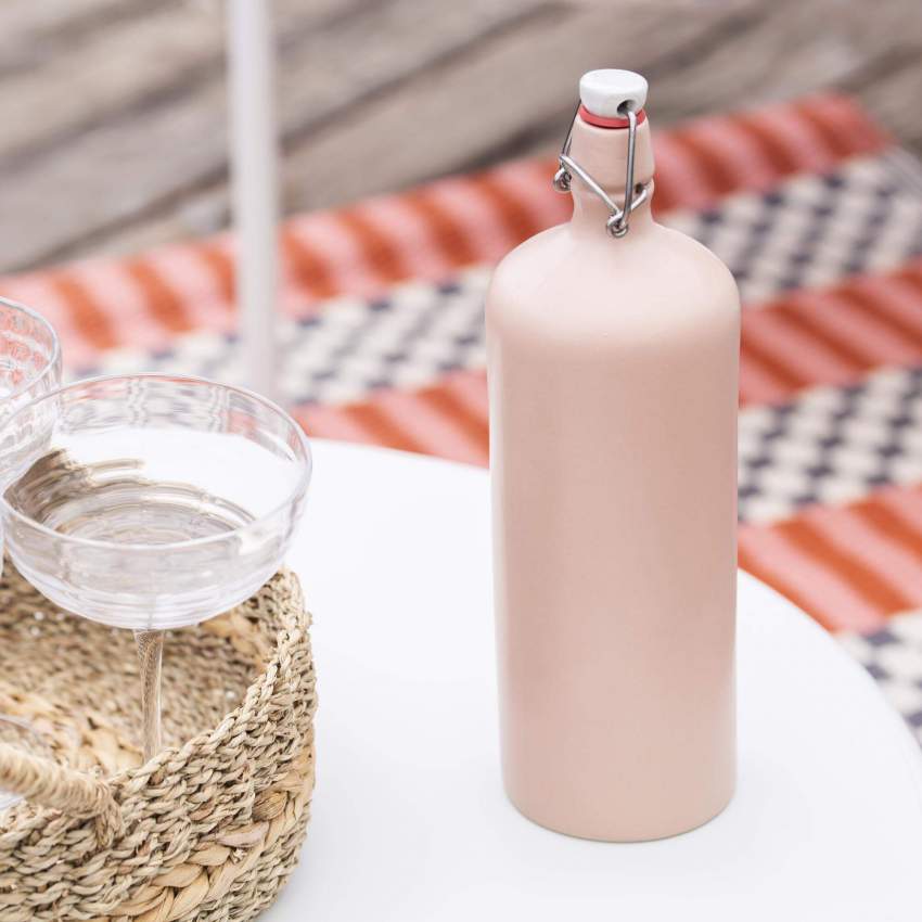 Fles van aardewerk - 1,2L - Roze