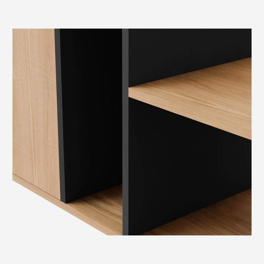 Cabinet en chêne - Naturel et noir - Design by Adrien Carvès