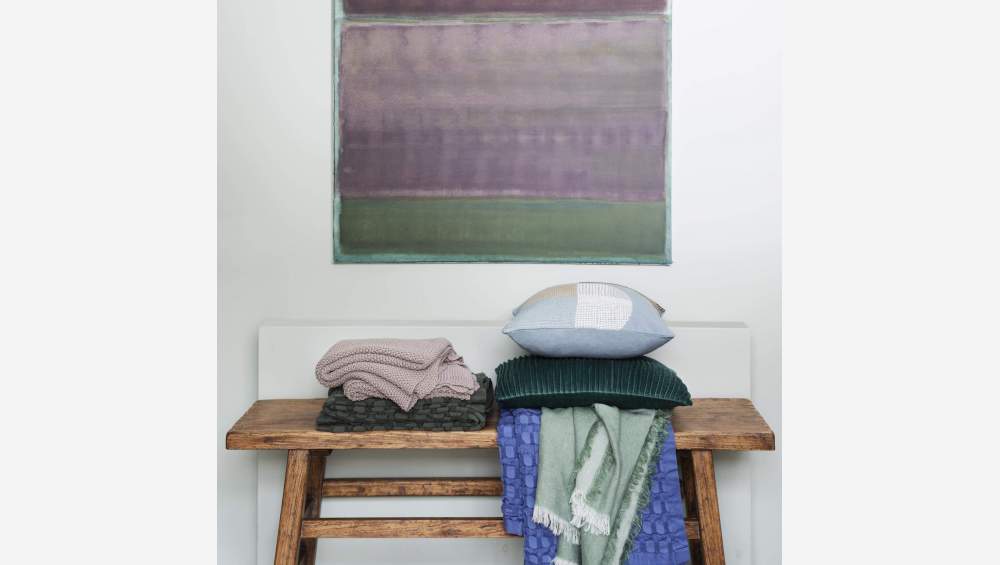 Manta de linho - 130 x 170 cm - Verde