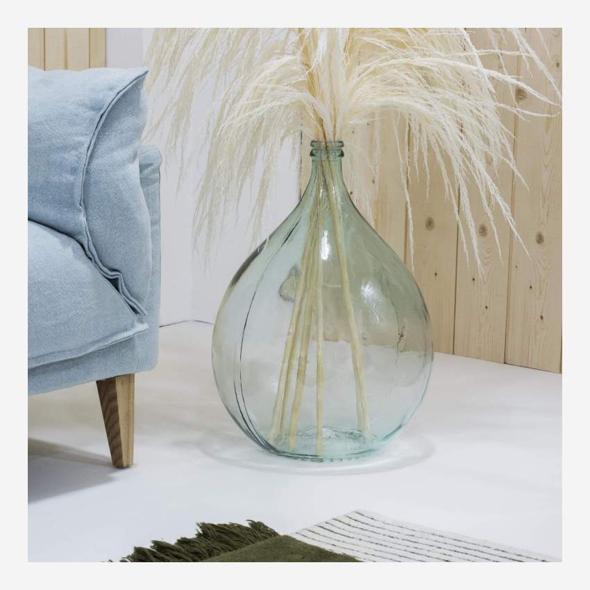 Vase aus Recyclingglas - 40 x 56 cm - Transparent