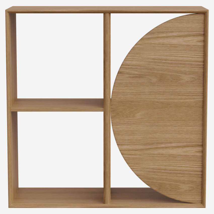 Modulierbares Regal mit halbmondförmigem Boden - 4 Fächer - Design by Marie Matsuura
