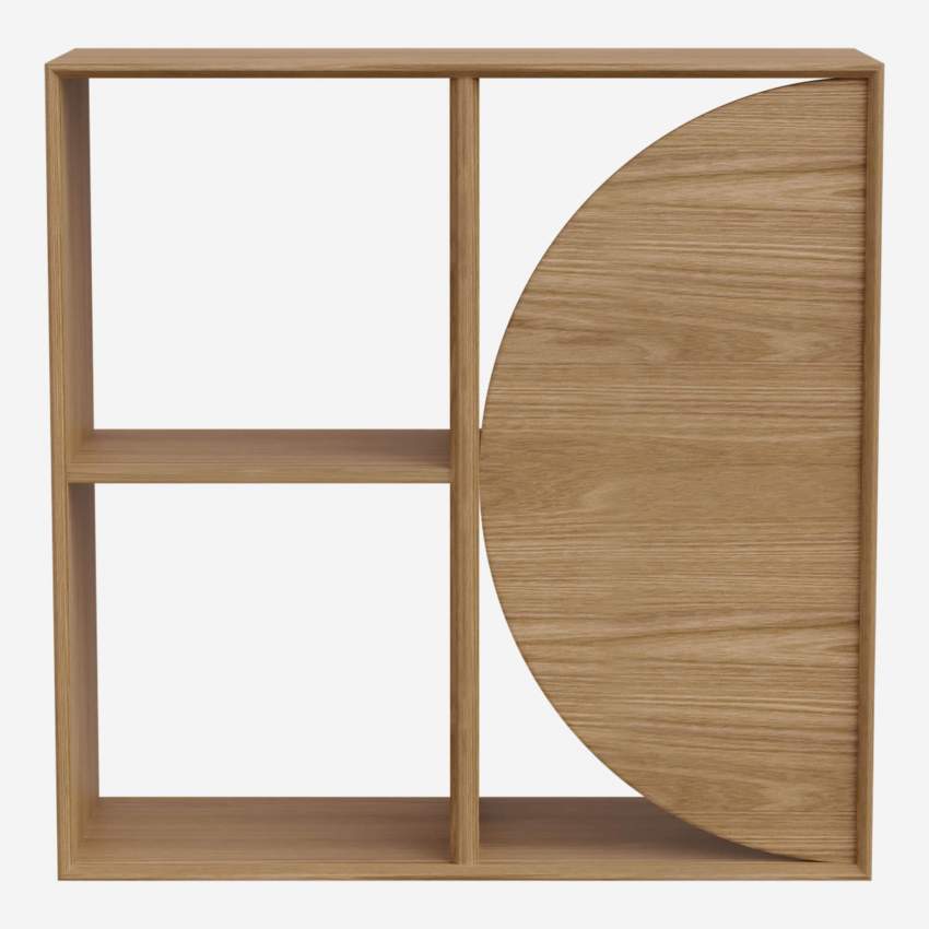 Modulierbares Regal mit halbmondförmigem Boden - 4 Fächer - Design by Marie Matsuura