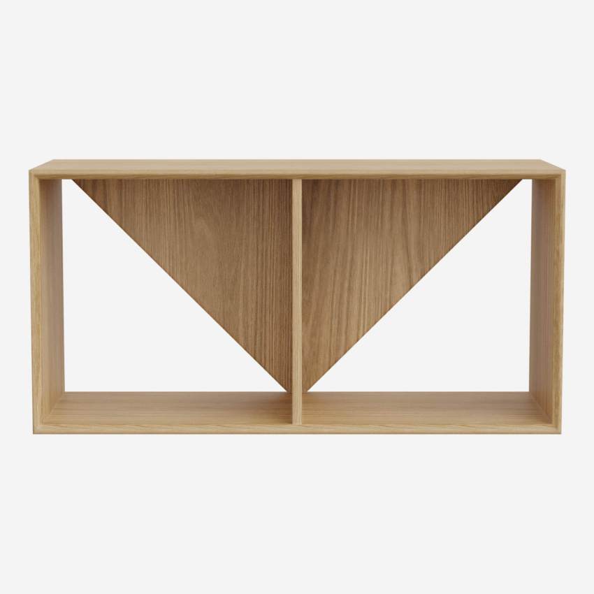 Modulair rek, achterkant driehoek - 2 vakken - Design by Marie Matsuura