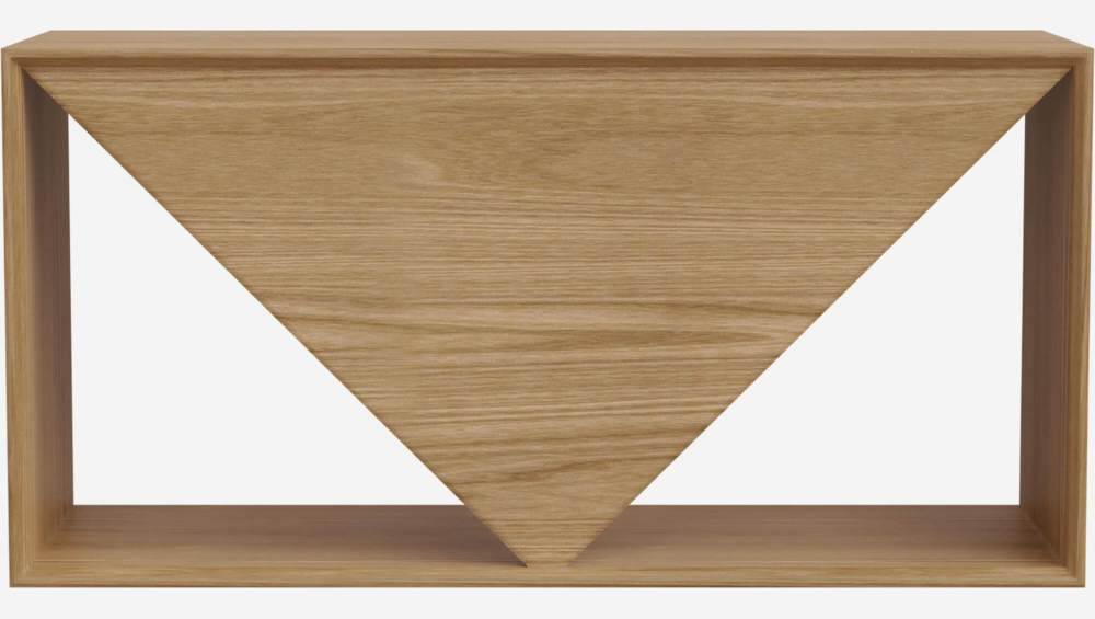 Modulair rek, achterkant driehoek - 2 vakken - Design by Marie Matsuura