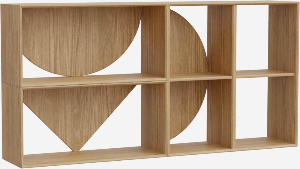 Estantería modular con fondo triangular - 2 casilleros - Design by Marie Matsuura
