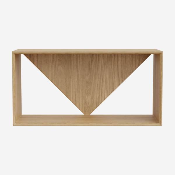 Scaffale modulare con schienale a triangolo - 1 portaoggetti - Design by Marie Matsuura