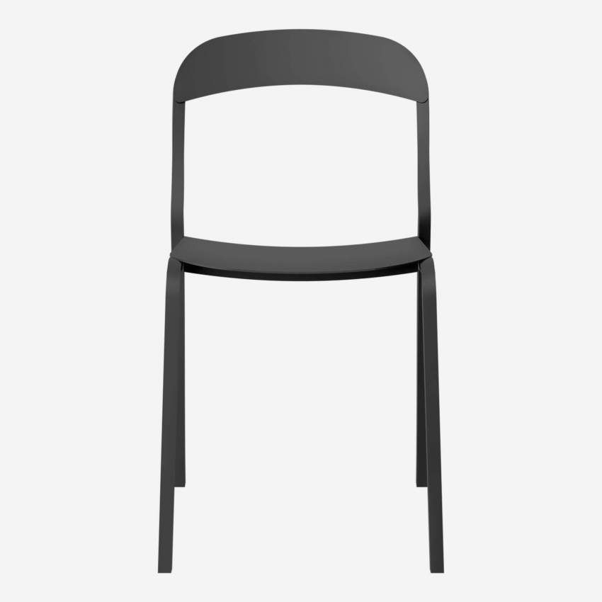 Cadeira em alumínio - Preto - Design by Marie Matsuura