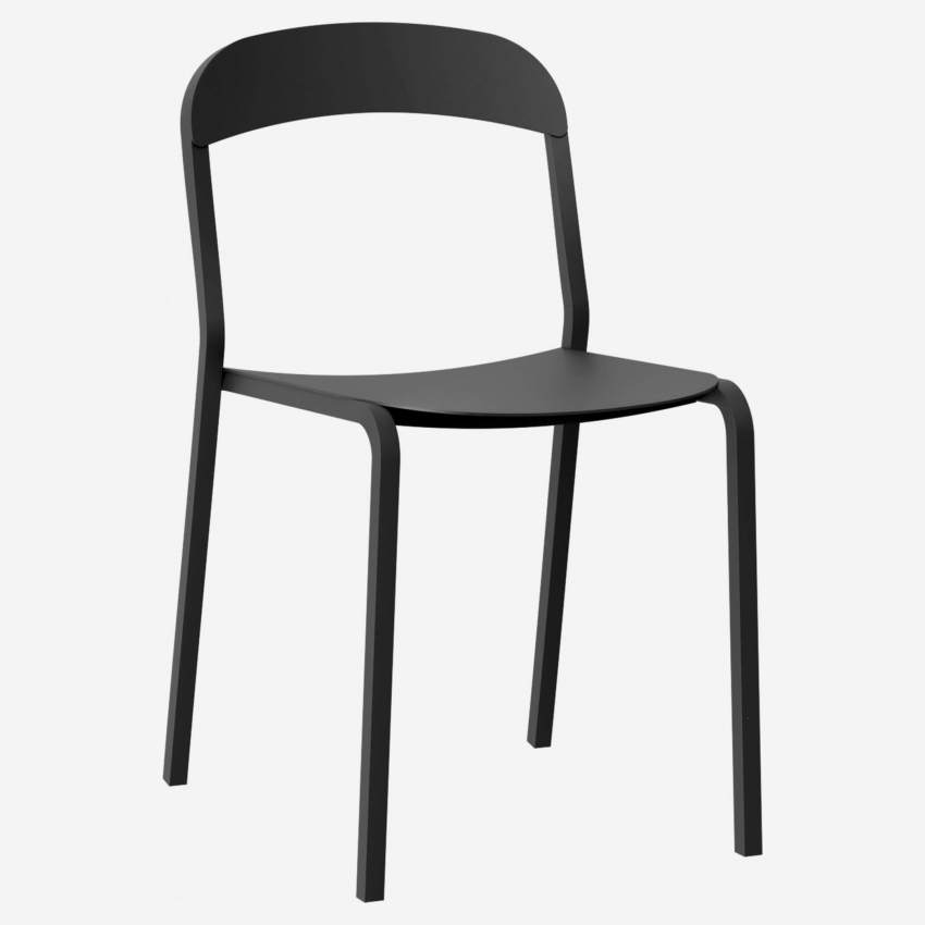 Aluminium stoel - Zwart - Design by Marie Matsuura