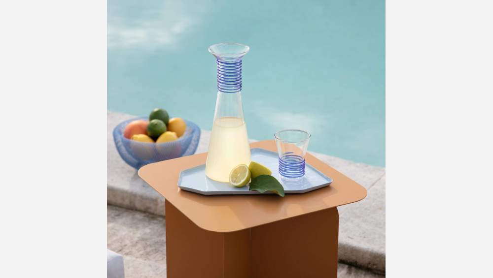 Vaso de vidrio - 260 ml - Azul - Design by Chloé Le Cam