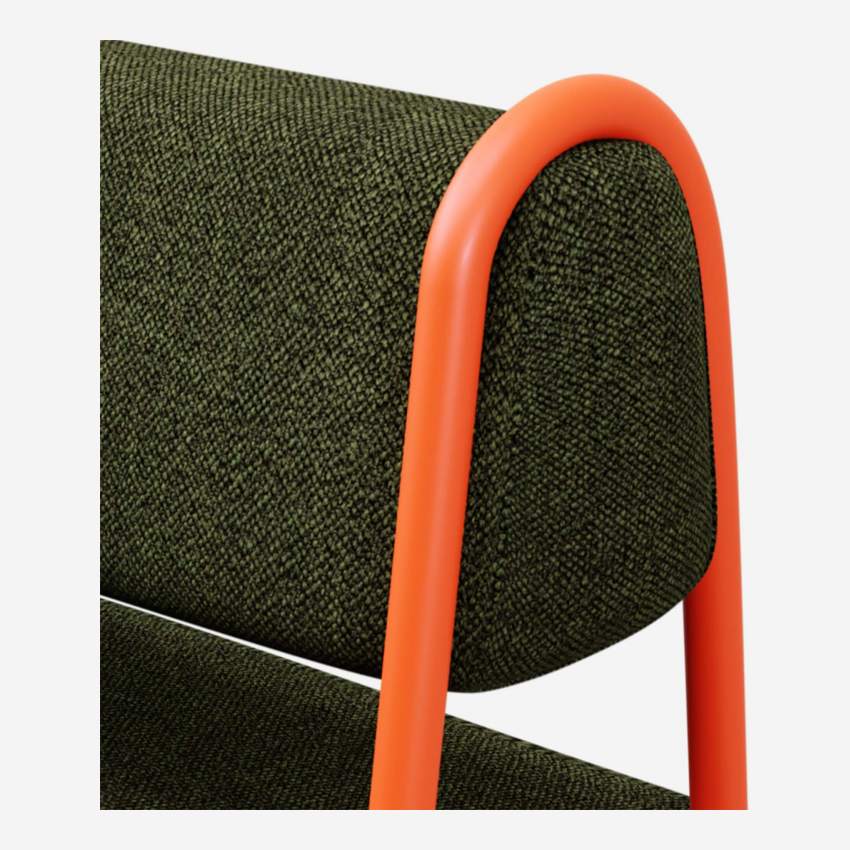 Fauteuil en tissu - Vert fougère - Design by Anthony Guerrée