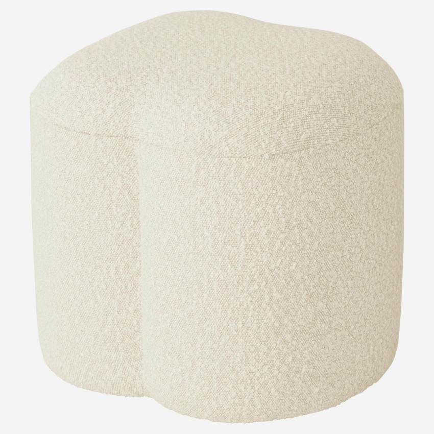 Pouf in tessuto di forma organica – Bianco - Design by Marie Matsuura