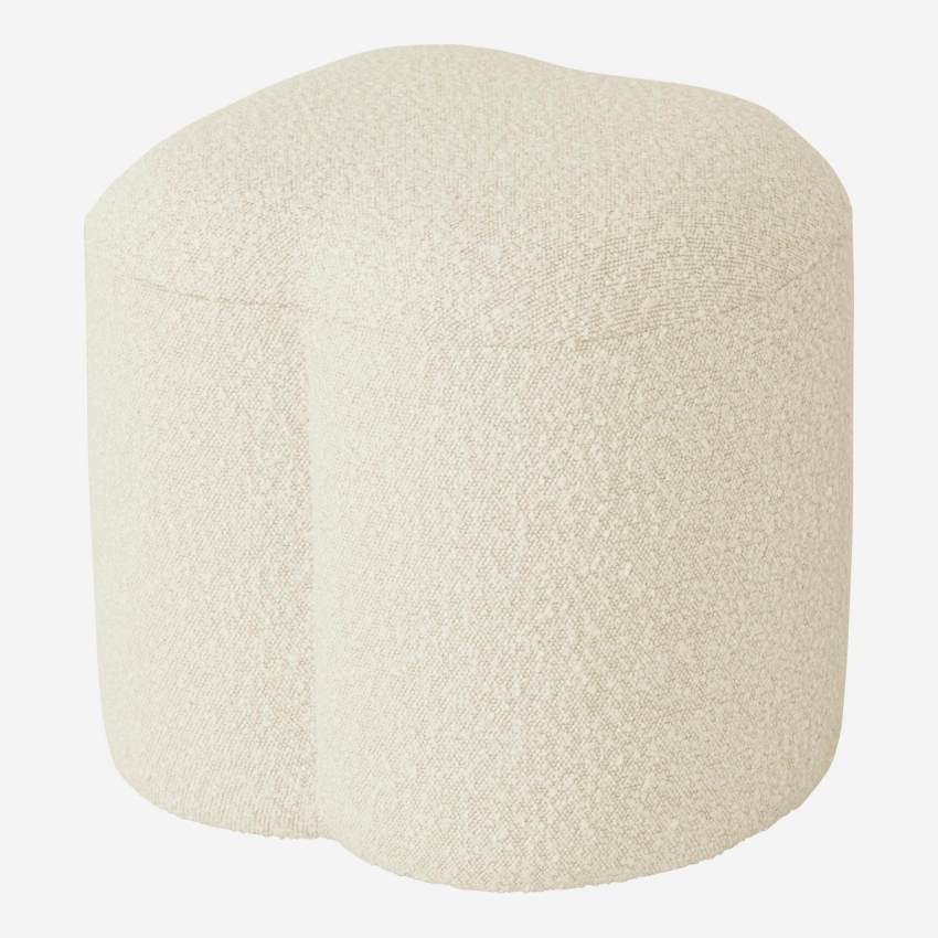 Pouf en tissu de forme organique – Blanc - Design by Marie Matsuura