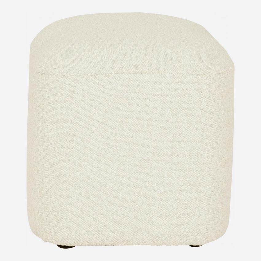 Sitzhocker aus Stoff in organischer Form - Weiß - Design by Marie Matsuura