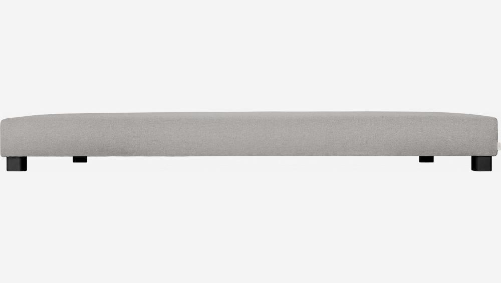 Bettgestell mit Lattenrost aus Stoff  - 2 x 90 x 200 cm - Grau