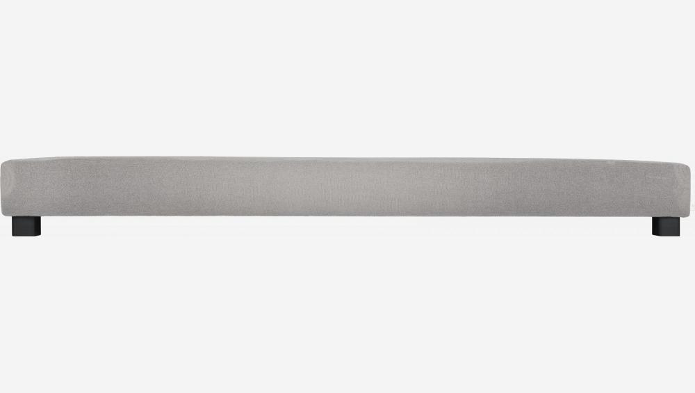 Bettgestell mit Lattenrost aus Stoff  - 160 x 200 cm - Grau