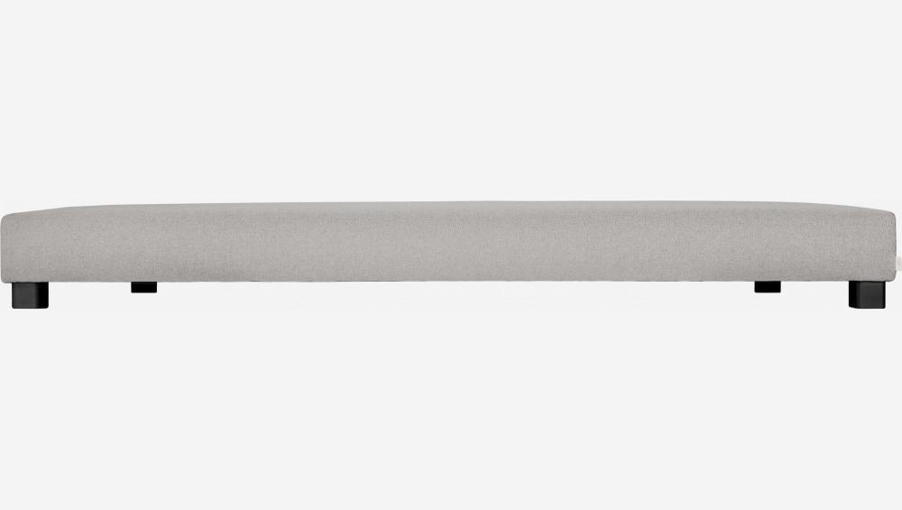 Sommier de ripas de tecido - 90 x 200 cm - Cinza