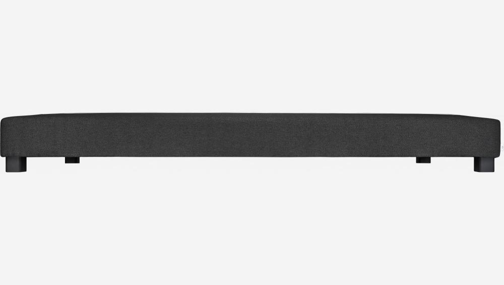 Bettgestell mit Lattenrost aus Stoff  - 90 x 200 cm - Anthrazit