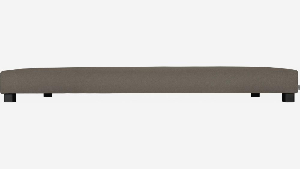 Bettgestell mit Lattenrost aus Stoff  - 90 x 200 cm - Maulwurfsgrau