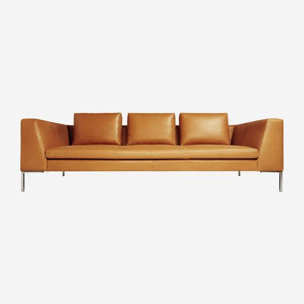 3-Sitzer-Sofa aus Vintage-Leder - Karamellfarben