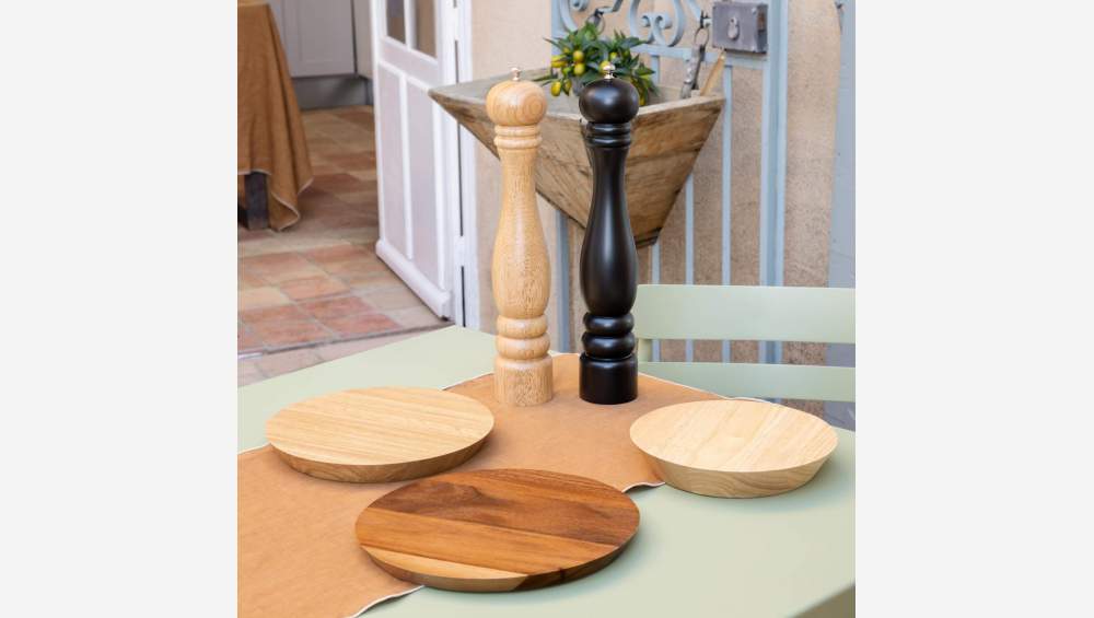 Conjunto de 3 tábuas em madeira de hévea, carvalho e acácia - Natural - Design by Chloé Le Cam