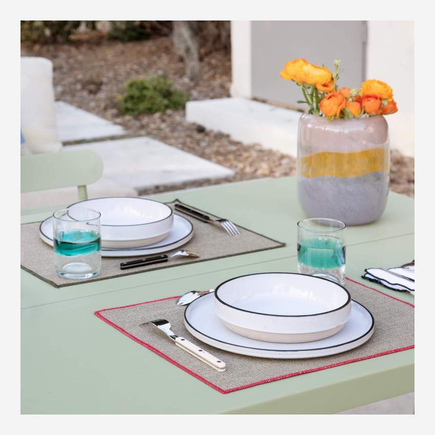 Tischset aus Leinen - 35 x 45 cm - Khakigrün