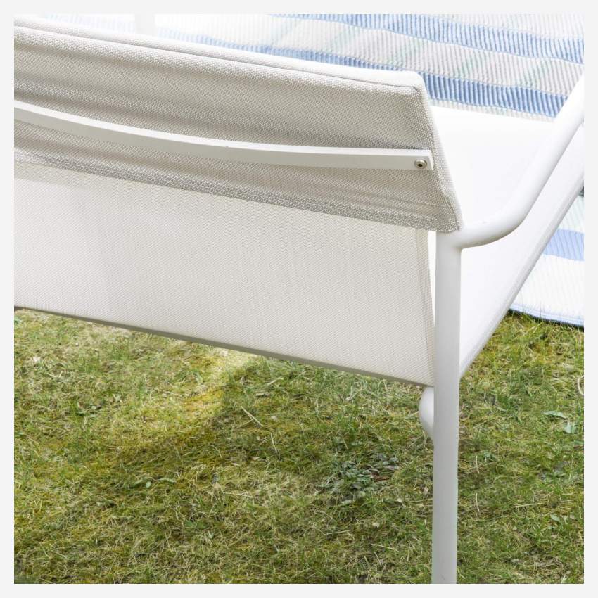 Loungestoel van aluminium en textileen - Duifgrijs