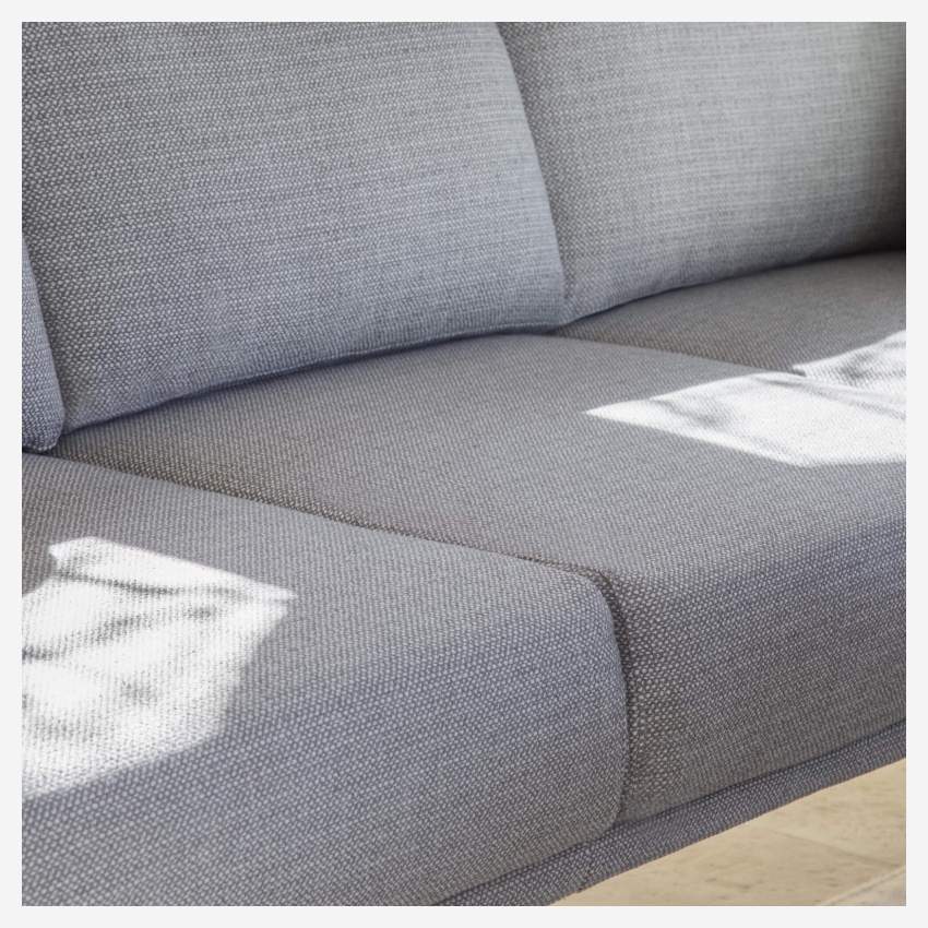 3-Sitzer-Sofa aus Stoff – Hellgrau