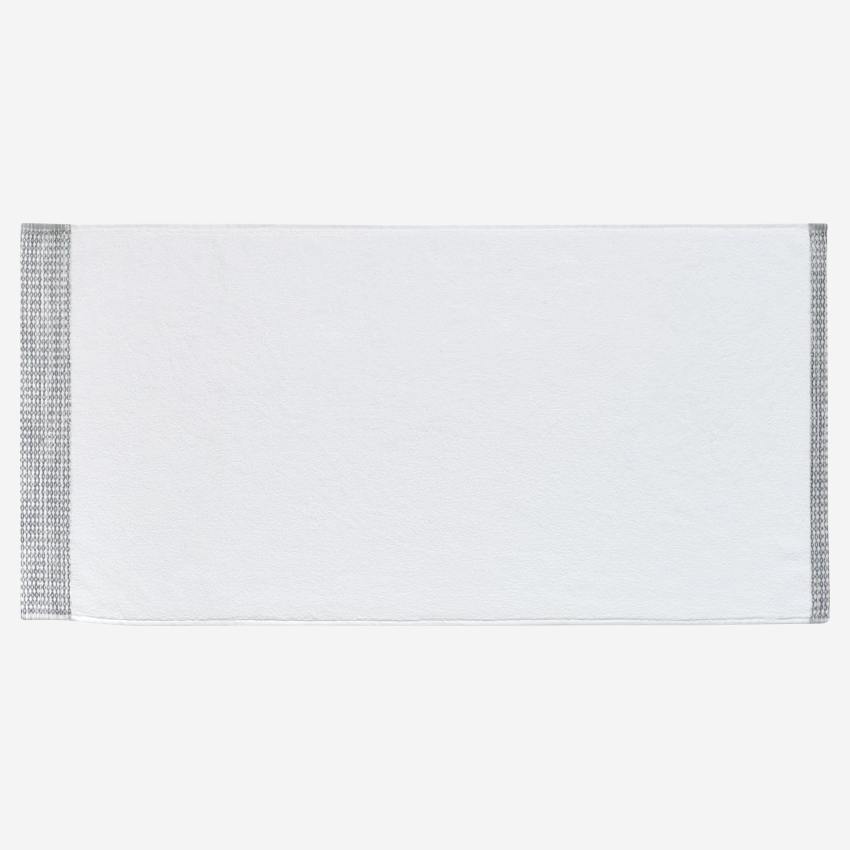 Serviette pour invité en coton - 30 x 50 cm - Blanc