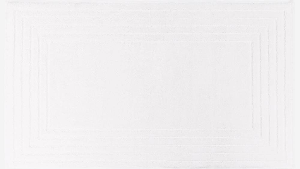 Alfombra de Baño de Algodón - 60 x 80 cm - Blanca