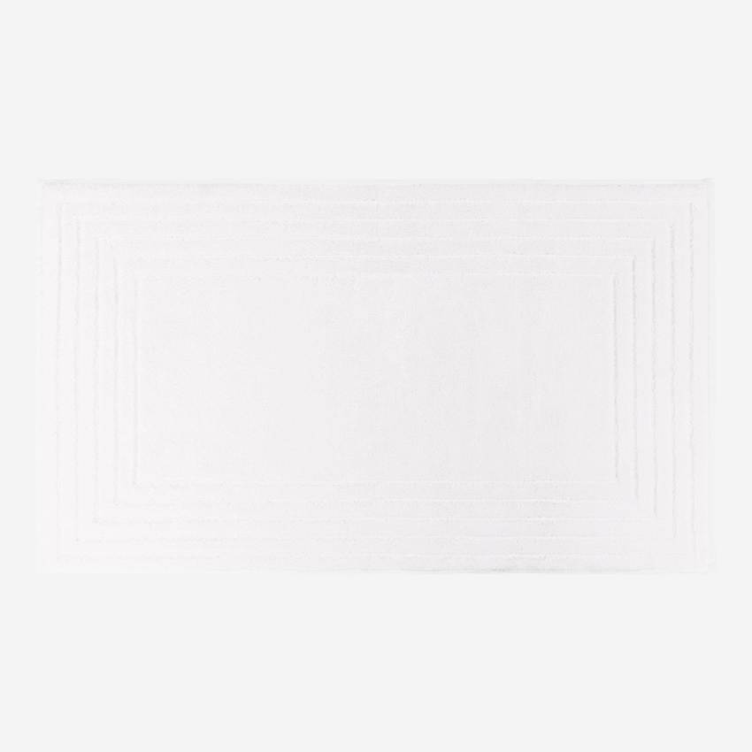 Alfombra de Baño de Algodón - 60 x 80 cm - Blanca