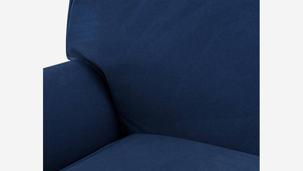3-Sitzer-Schlafsofa aus Samt - Liegefläche 140 x 200 cm - Blau