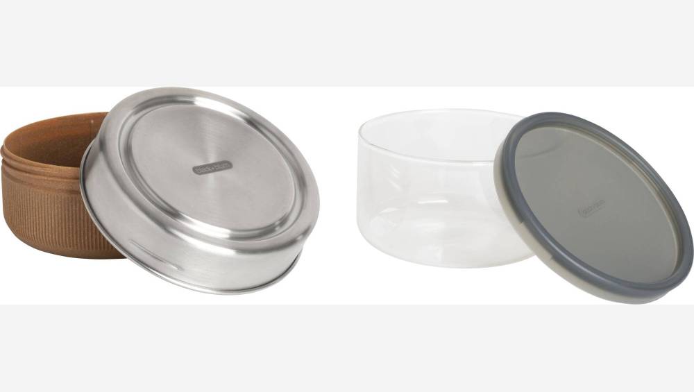 Boîte repas en verre - 750 ml (Lot de 4)