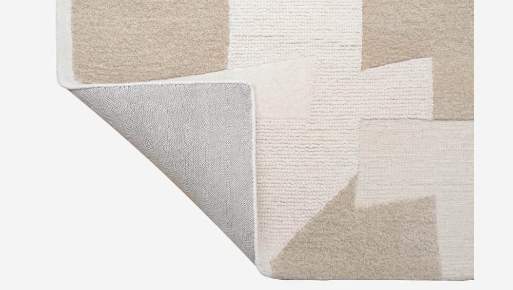 Tapis tufté en laine - 240 x 170 cm - Beige - Design by Floriane Jacques