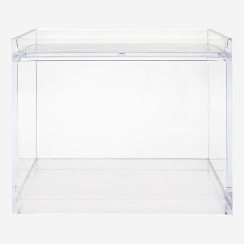 Caja con tapa - 14 x 17 x 21 cm - Transparente