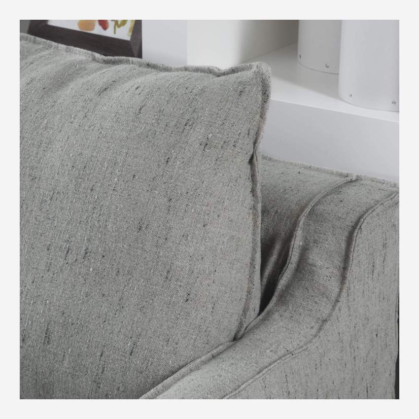 3-Sitzer-Sofa aus Leinen - Beige meliert