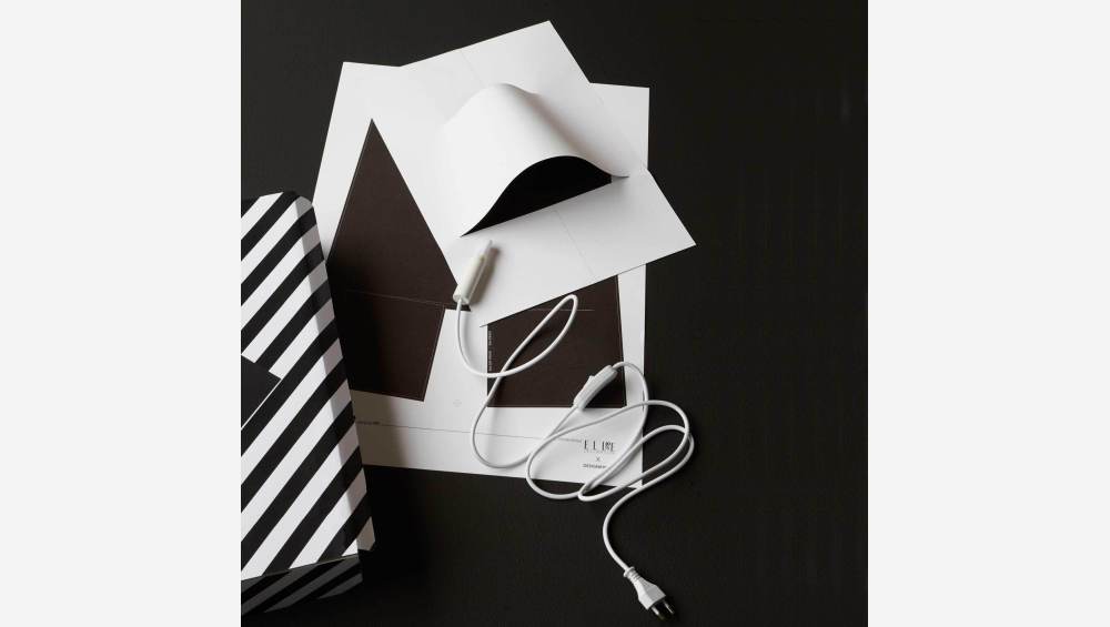 Applique en papier - Noir et blanc - Design by Naoki Ono & Yuki Yamamoto pour Designerbox