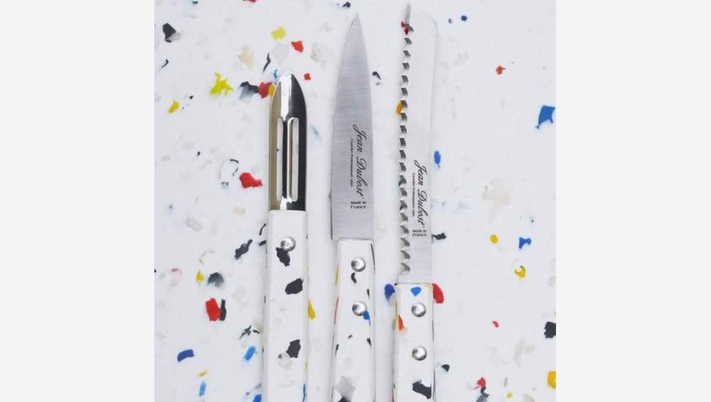 Set de 3 couteaux - Modèle Sense - Blanc