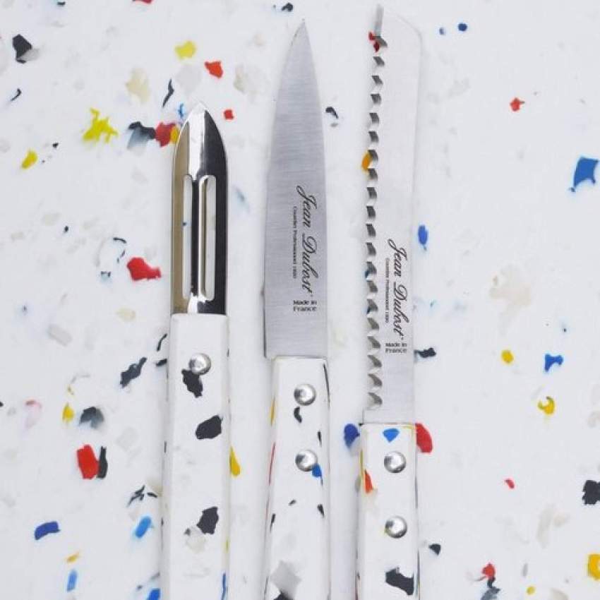 Set de 3 couteaux - Modèle Sense - Blanc