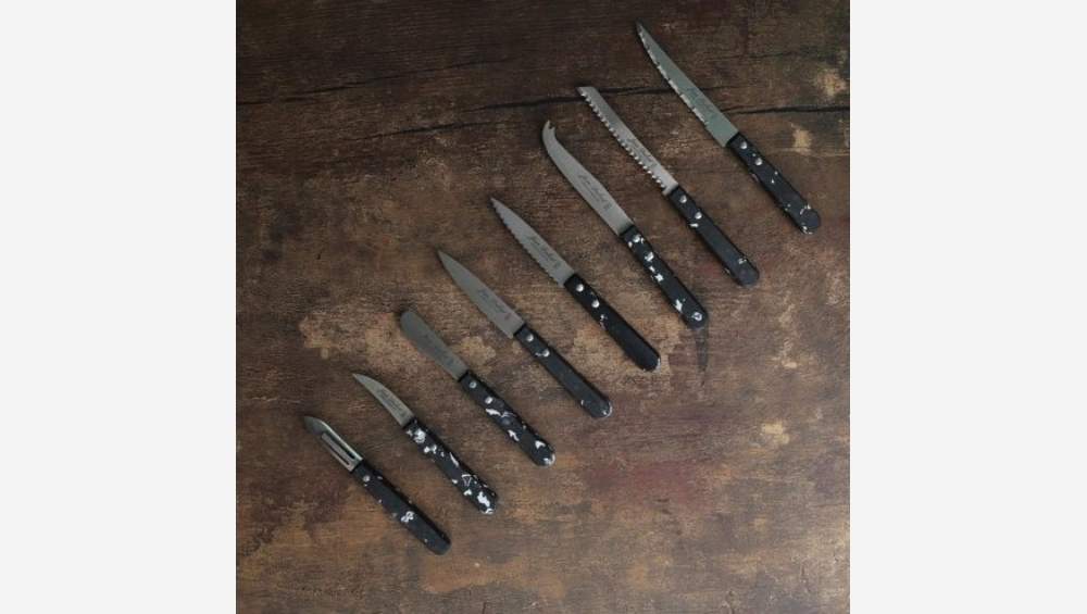 Conjunto de 3 facas - Modelo Sense - Preto