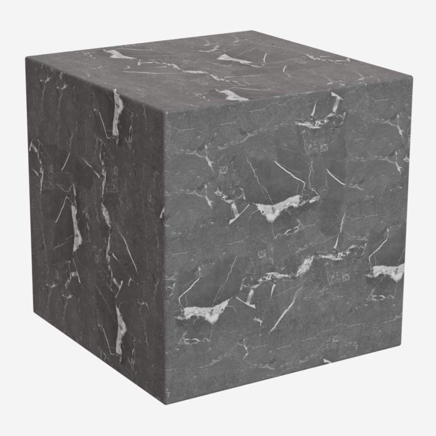 Tavolo d’appoggio cubo in marmo - Grigio