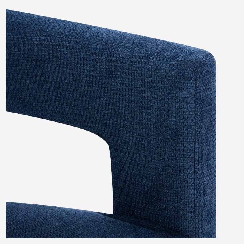 Fauteuil tripode en tissu chenille - Bleu