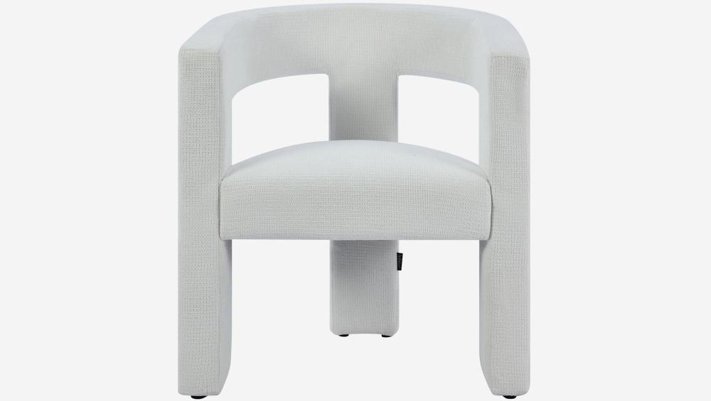 Fauteuil tripode en tissu chenille - Blanc