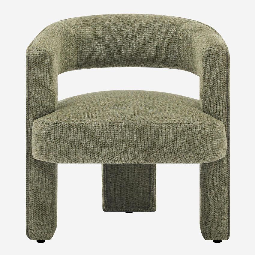 Fauteuil tripode en tissu chenille - Vert