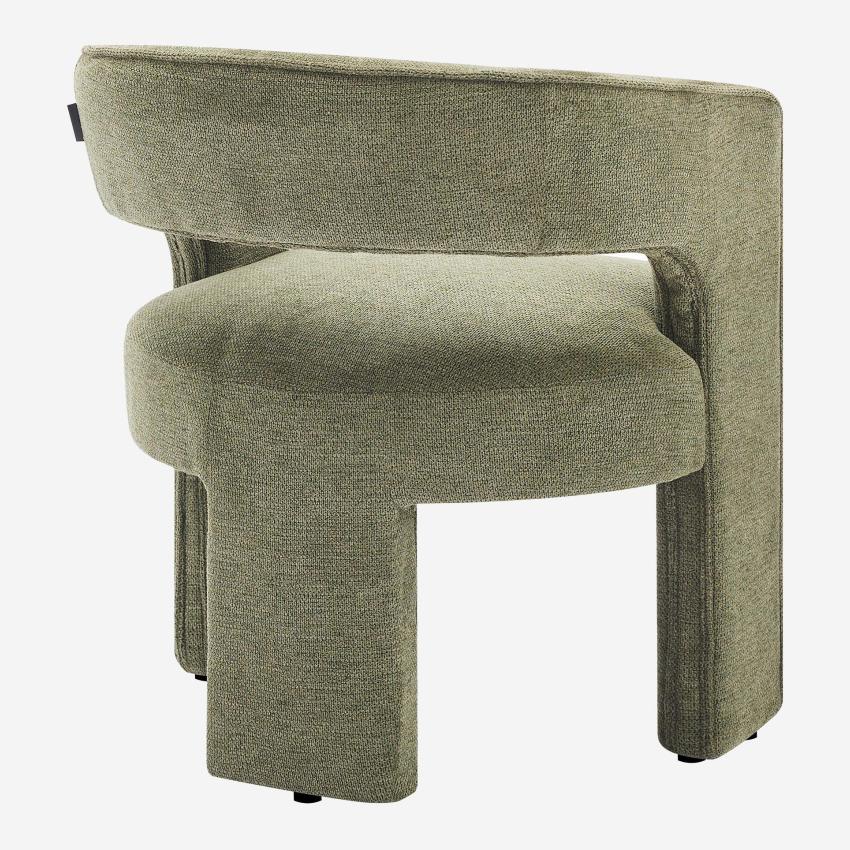 Fauteuil tripode en tissu chenille - Vert